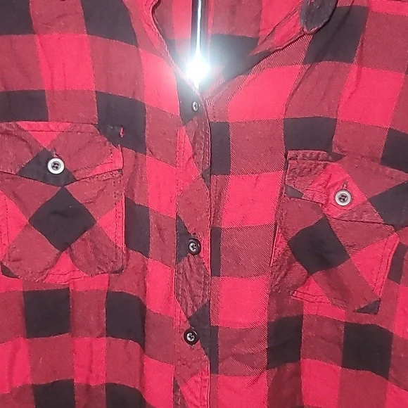 Torrid Relaxed Fit Brushed Rayon Button-Up Shirt Size 1 - Picture 5 of 9